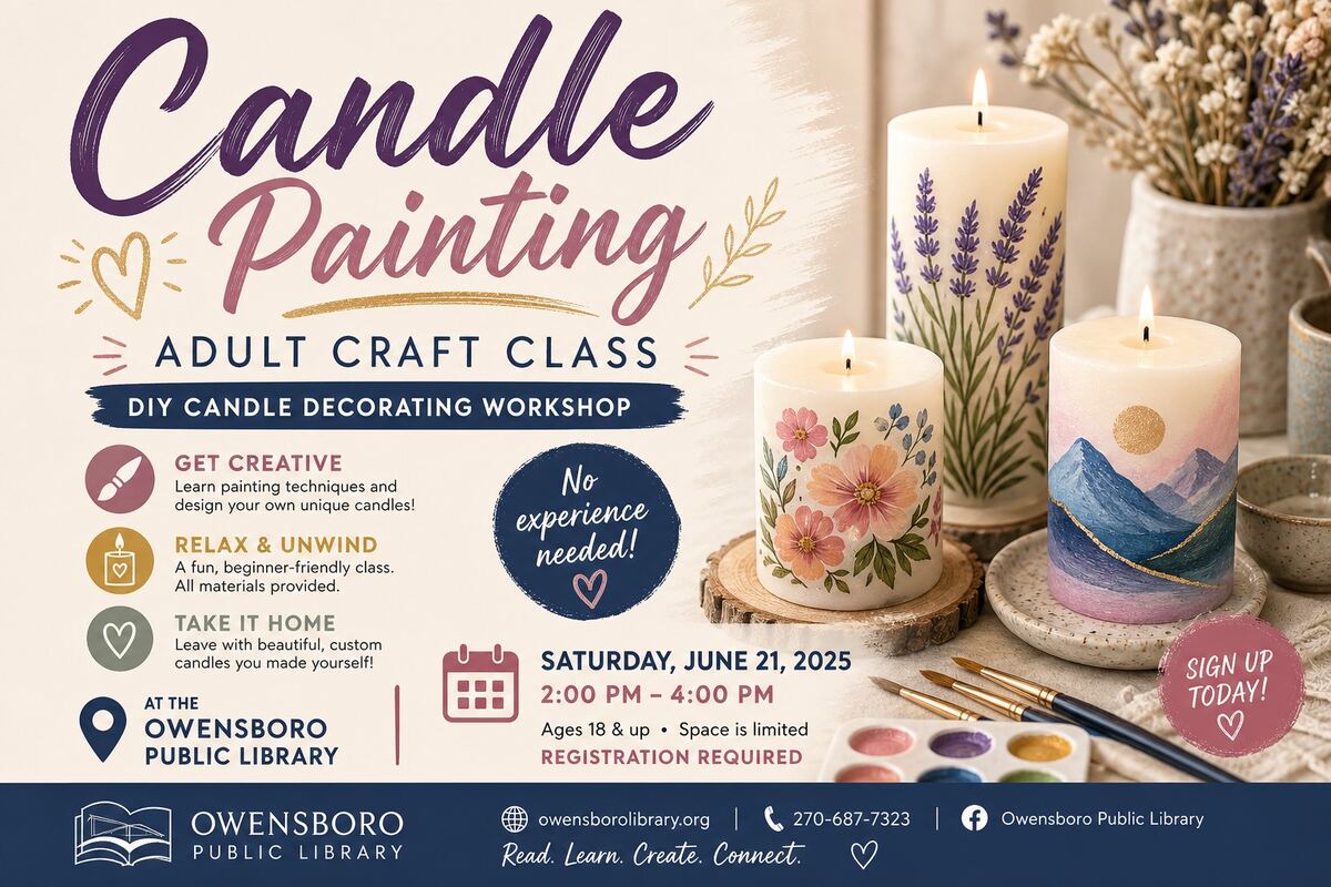 Candle Painting: Adult Craft Class